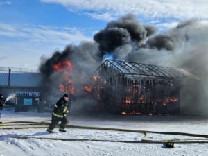 Blaze Destroys Building and Food Truck at Woldhuis Sunrise Nursery