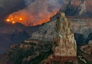 Grand Canyon fire now 54% contained; 144,432 acres burned Grand Canyon fire now 54% contained; 144,432 acres burned